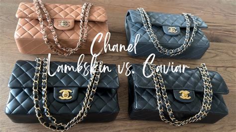 chanel lambskin delicate|chanel calfskin vs lambskin.